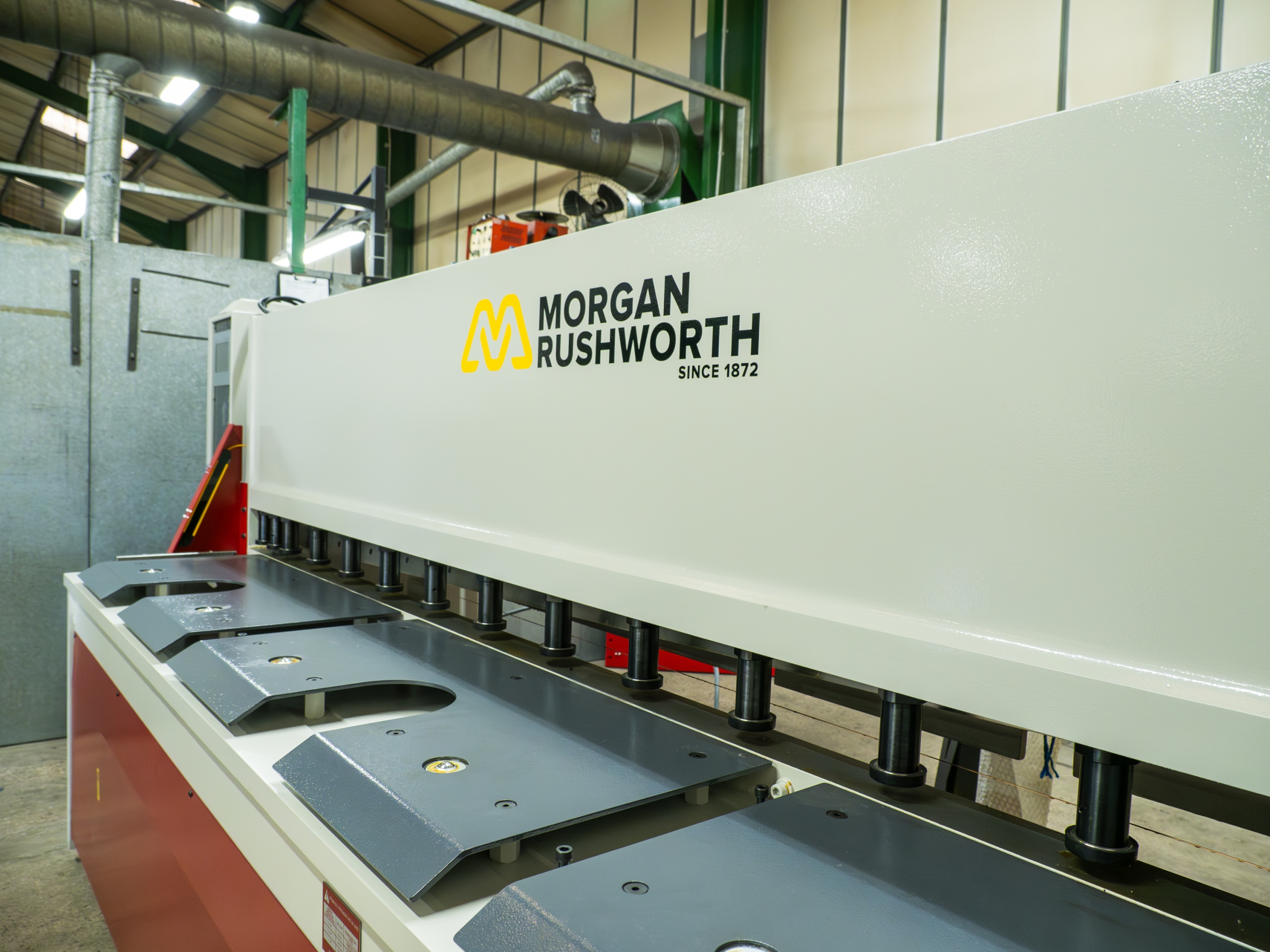 Morgan Rushworth HSGS 3100/6 hydraulic sheet metal guillotine