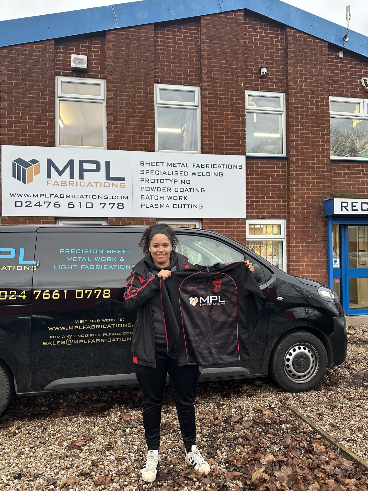 Coundon Court Ladies Natasha Miles visits MPL Fabrications