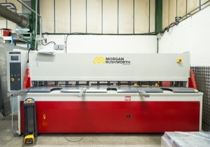 Morgan Rushworth HSGS 3100/6 hydraulic sheet metal guillotine